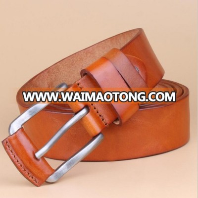 Customized new design good quality leather men's belt